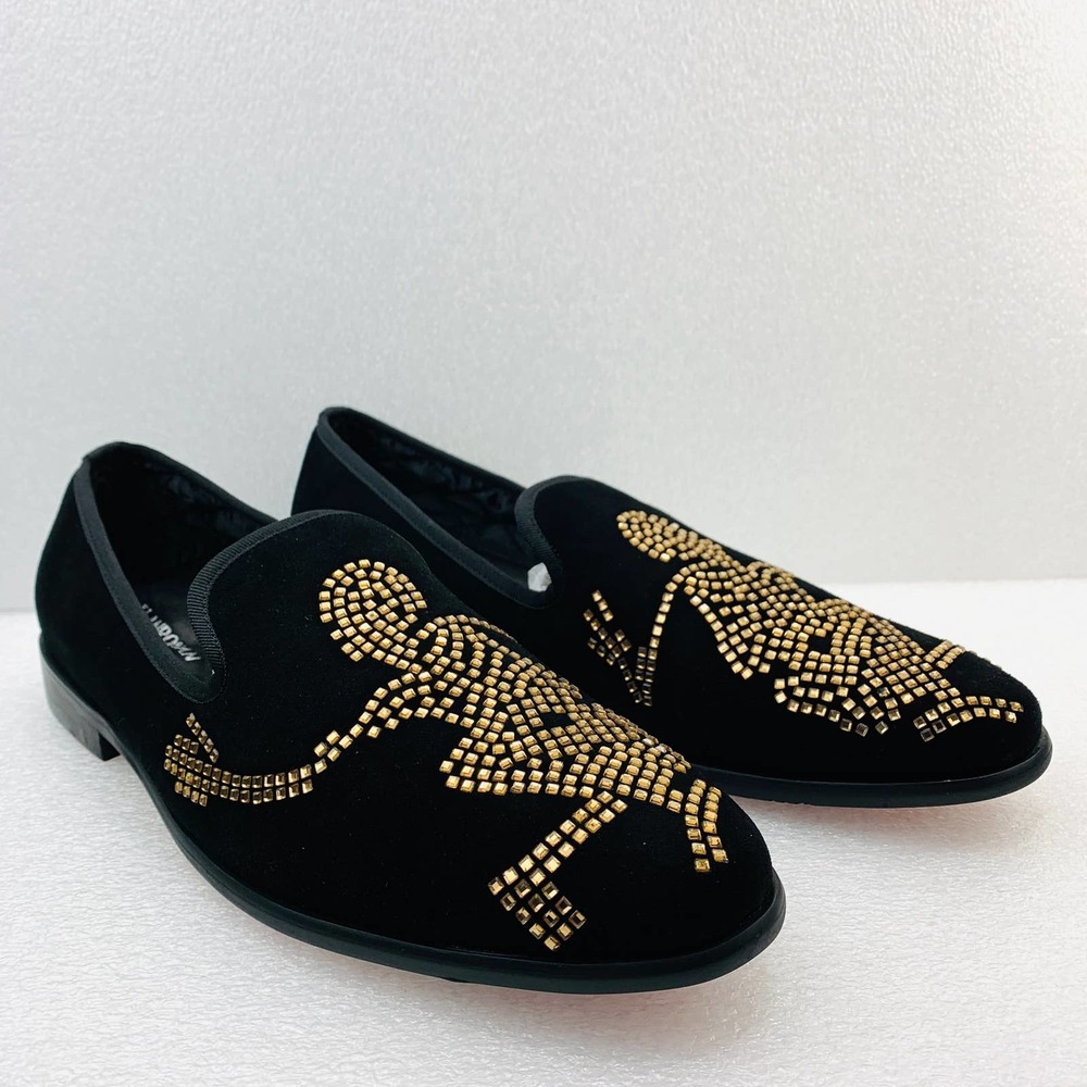ELANROMAN Loafers Fashion Dress Shoes - Men's 46